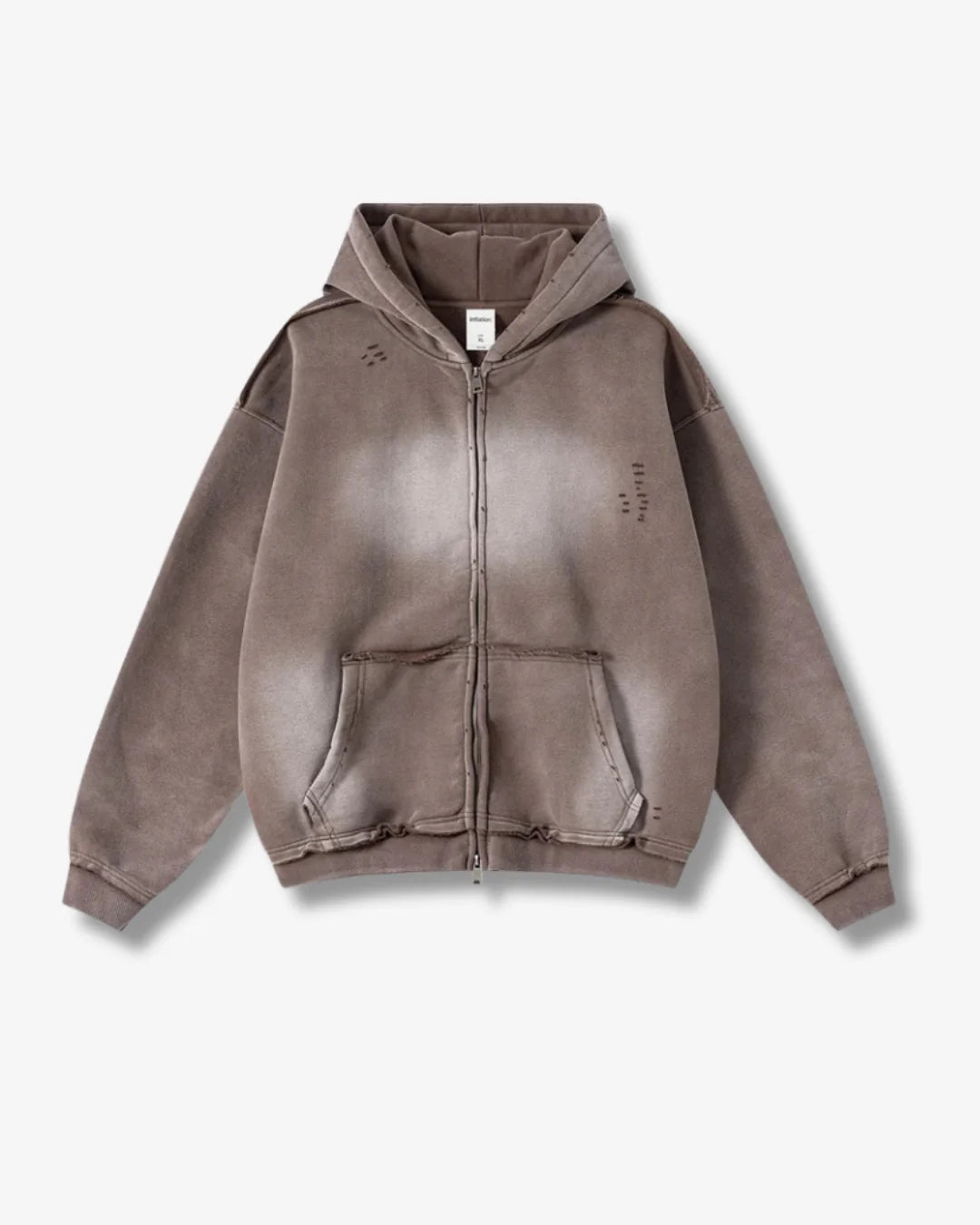 Thrashed Faded Zip Up
