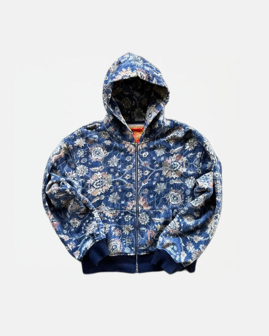 Midnight Tapestry Zip Hoodie