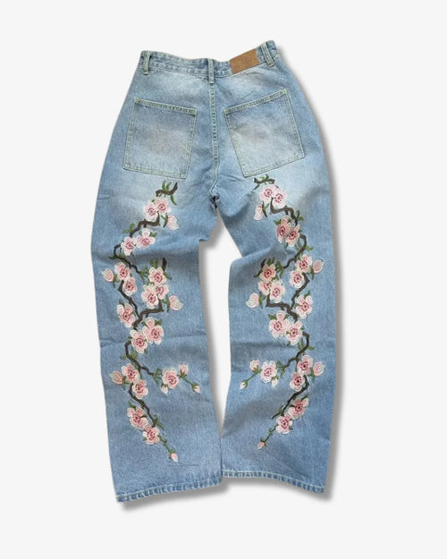Cherry Blossom Denim Jeans