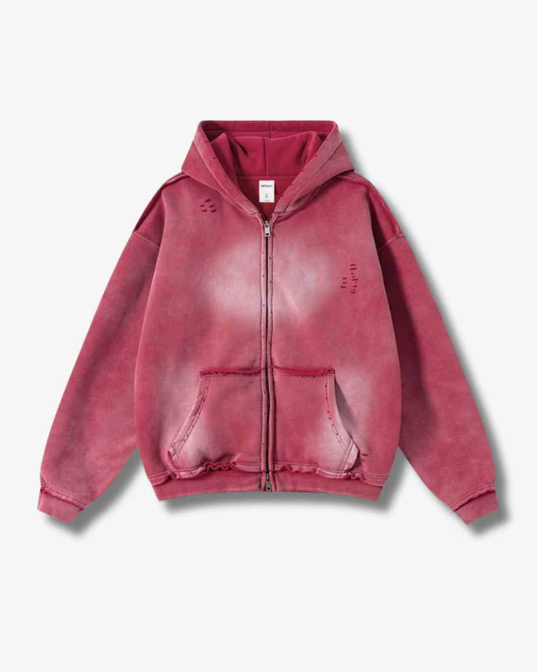 Thrashed Faded Zip Up