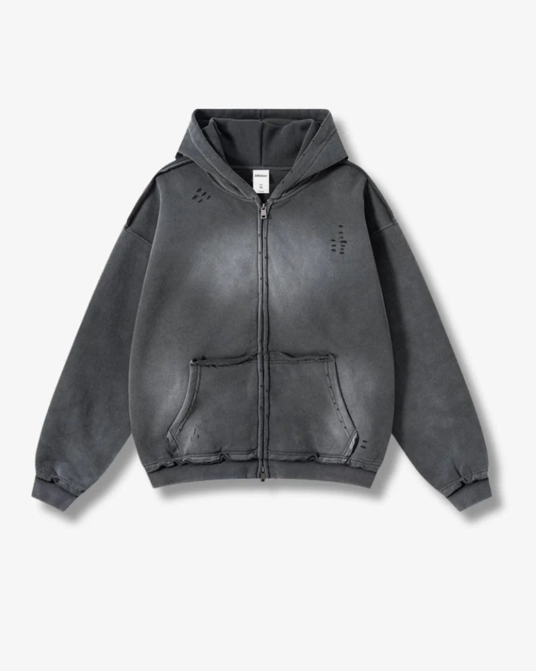 Thrashed Faded Zip Up