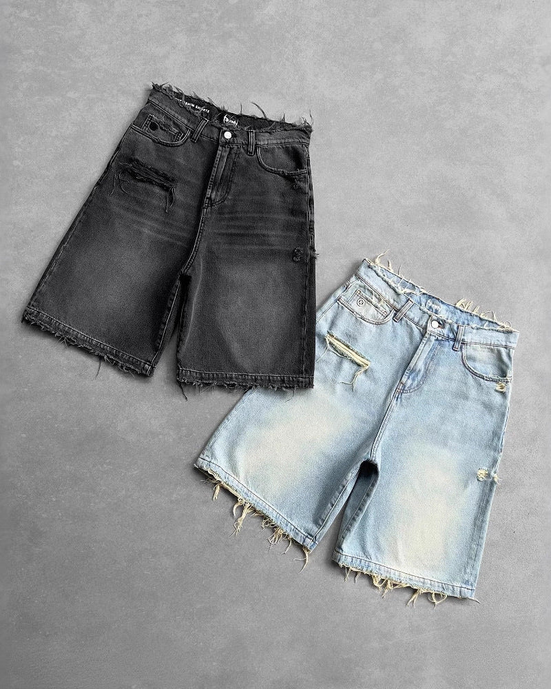 Rogue Distressed Denim Shorts