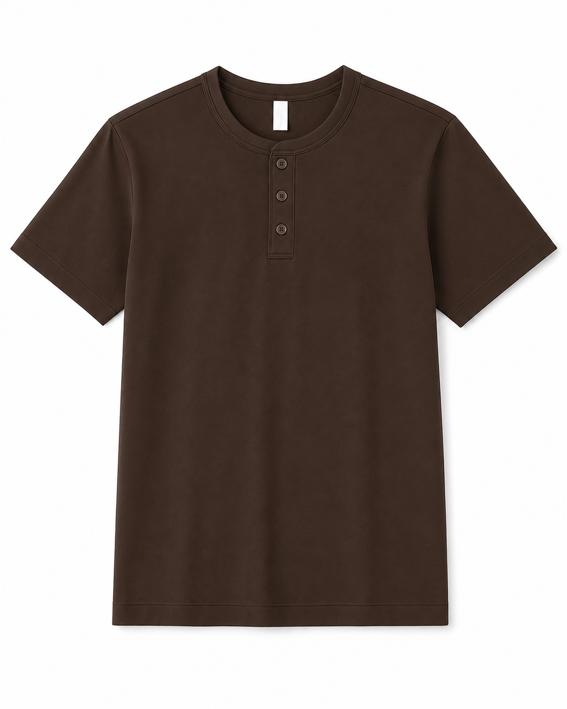 Relaxed Fit Linen Band Collar Shirt