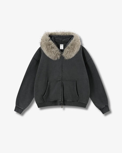 Arctic Luxe Zip Hoodie