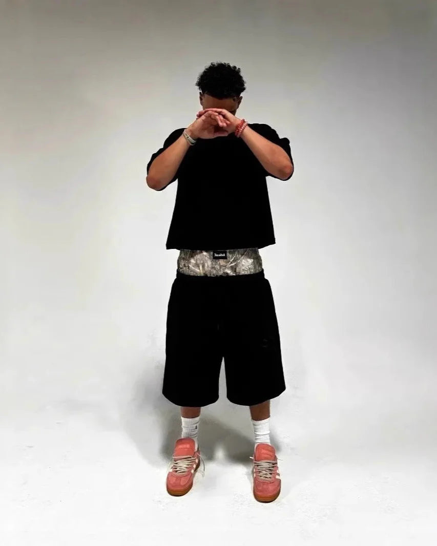Layered Camo Shorts
