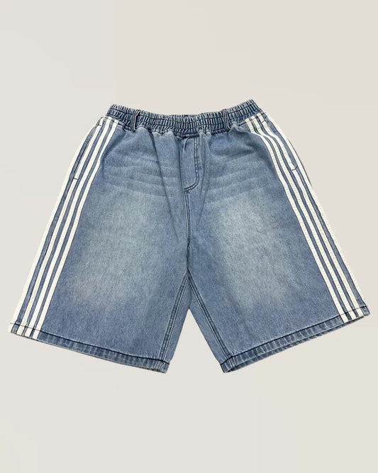 Trackline Denim Shorts