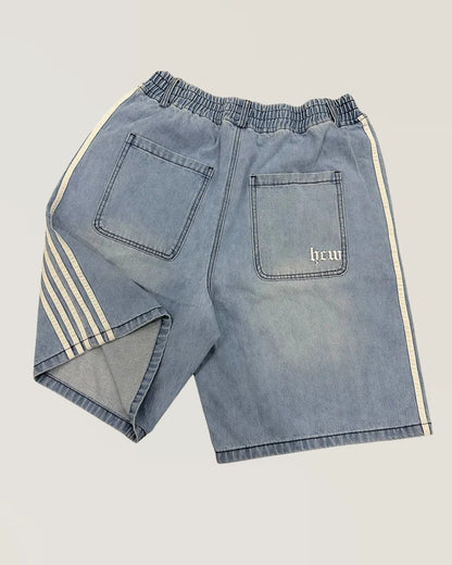 Trackline Denim Shorts