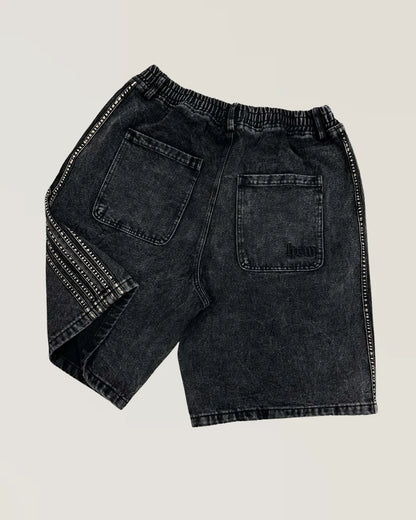 Trackline Denim Shorts