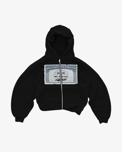 Social Security Zip Hoodie