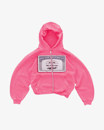 Social Security Zip Hoodie