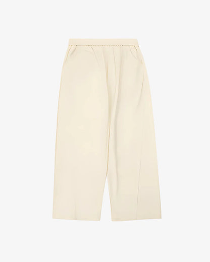 Ivory Pleated Sweats