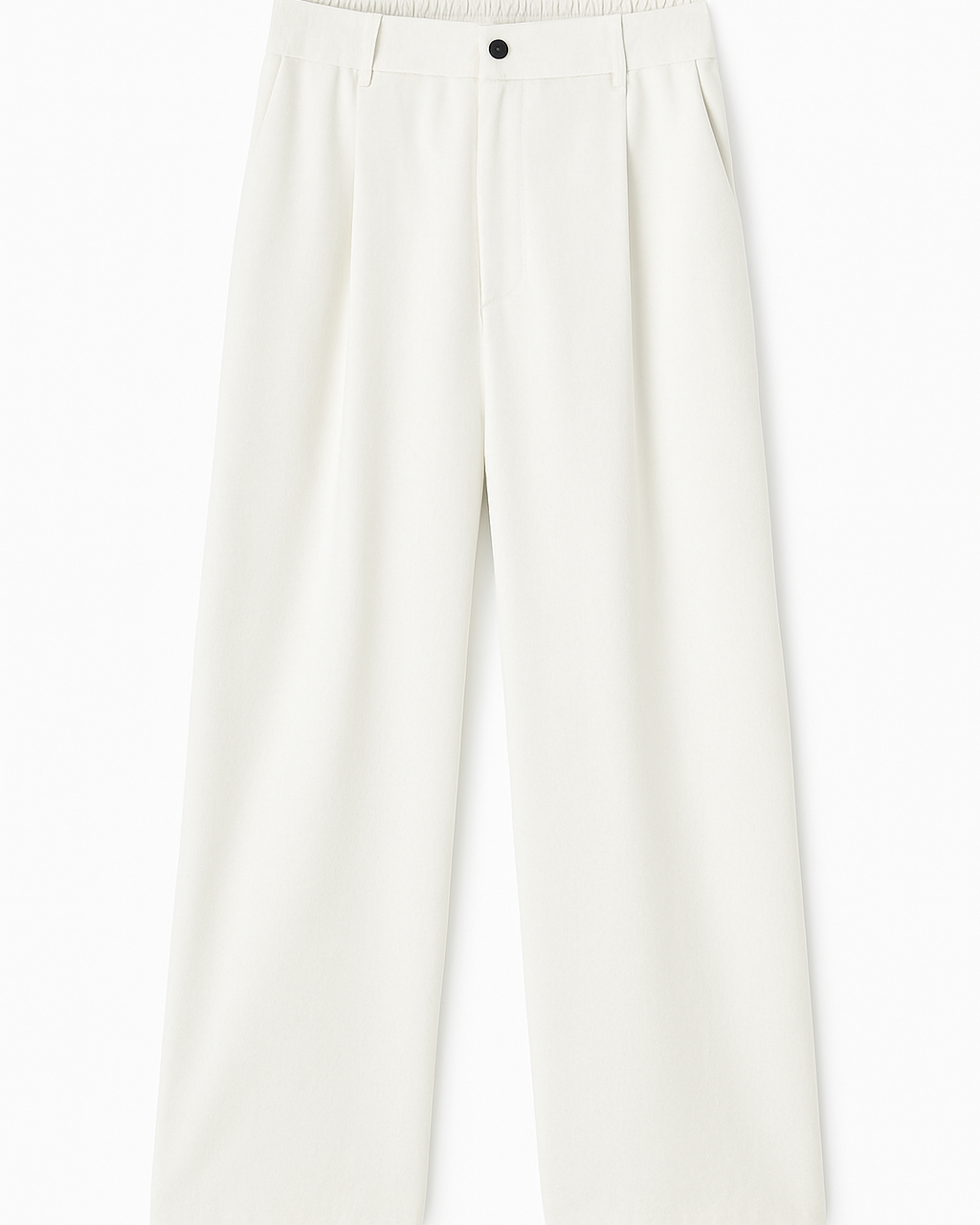 Wide Leg Pleated Trousers