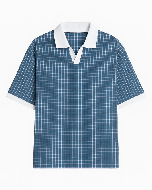 Relaxed Fit Checked Polo